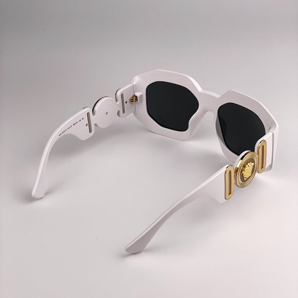 ?  Versace VE4424U 314/87 Sunglasses MAXI MEDUSA White Gray Oversized Women